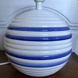 Vintage enamelled ceramic lamp base