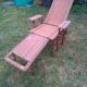 Vintage rattan long chair