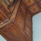 Large Antique German Pitch Pine Corner Apothecary Cabinet / Vitrine ca 1900s