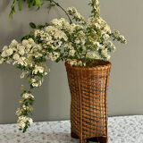 Bamboo vase for dried flowers