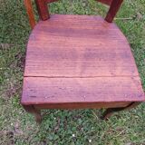 5 wooden bistro chairs