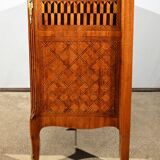 Rosewood and Mahogany chest of drawers, Louis XV / Louis XVI Transition style – Late 19th century