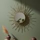 Vintage Brass Sun Mirror – 1950s/60s Design