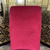 Chauffeuse époque Napoléon III velours rouge