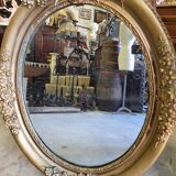 Miroir medaillon dore ovale n° 54