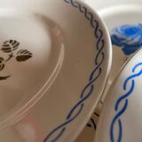 6 Badonviller "Germaine" dessert plates