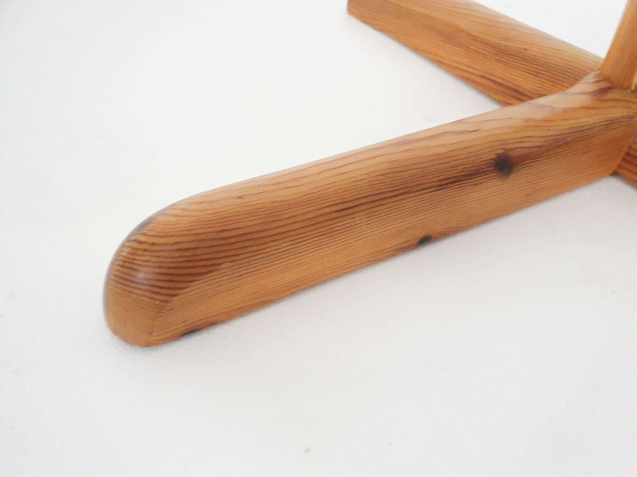 Scandinavian modern pinewood coat rack, Sweden 1960's