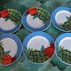 6 pop 90's porcelain dessert plates