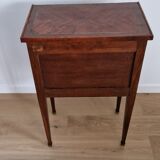 Directory style marquetry side table