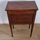 Directory style marquetry side table
