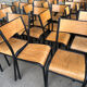 Lot de 50 chaises écoles bois et métal