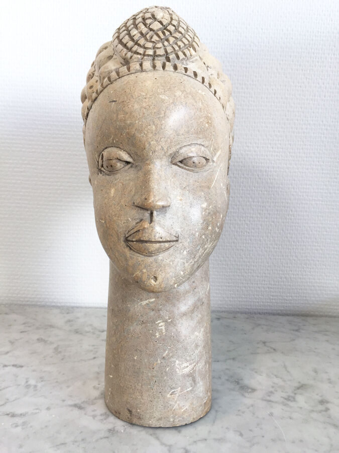 African stone head, early 20th