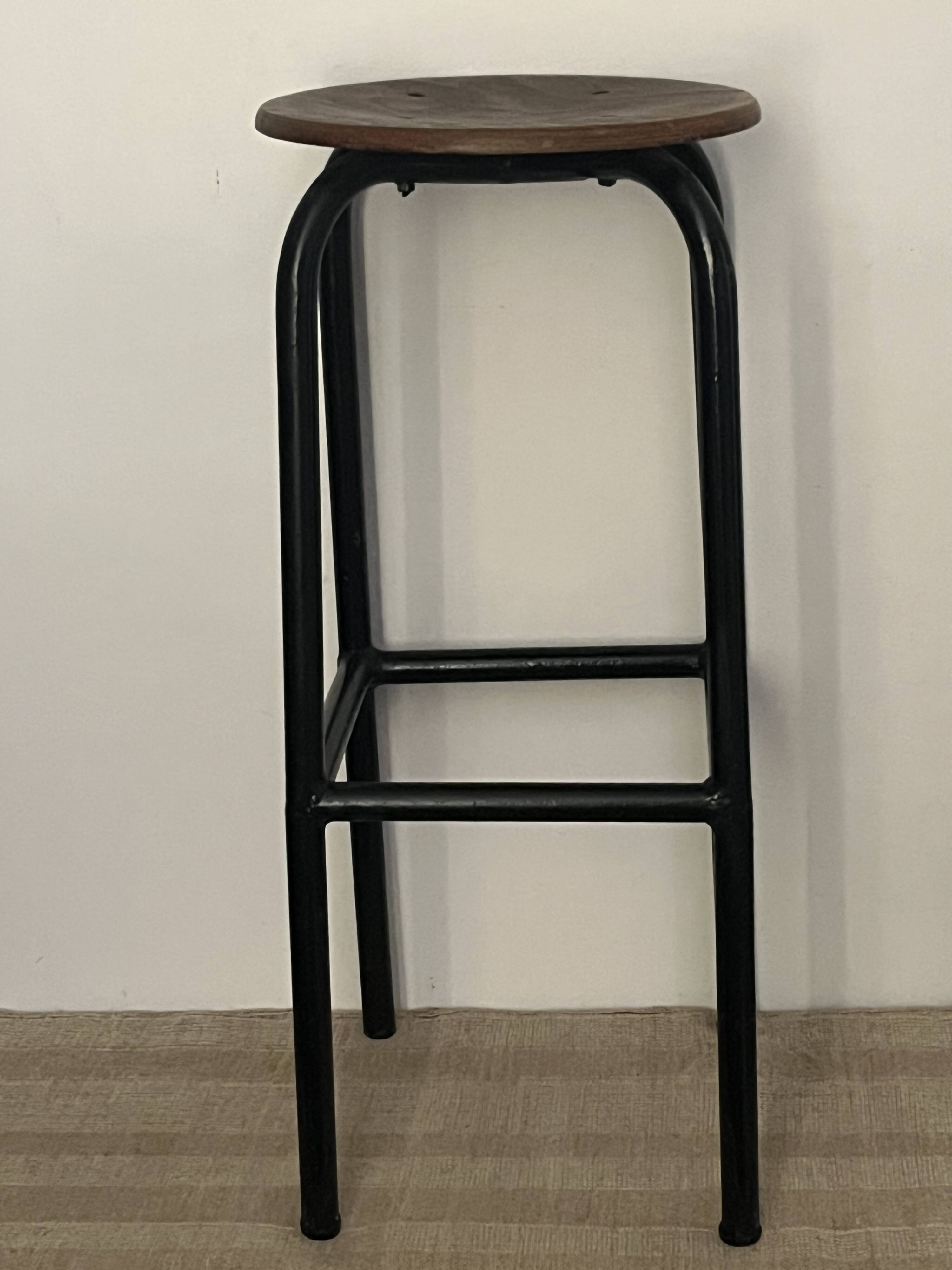 Old industrial high stool
