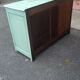Buffet in painted and patinated mahogany wood dating from the late nineteenth century