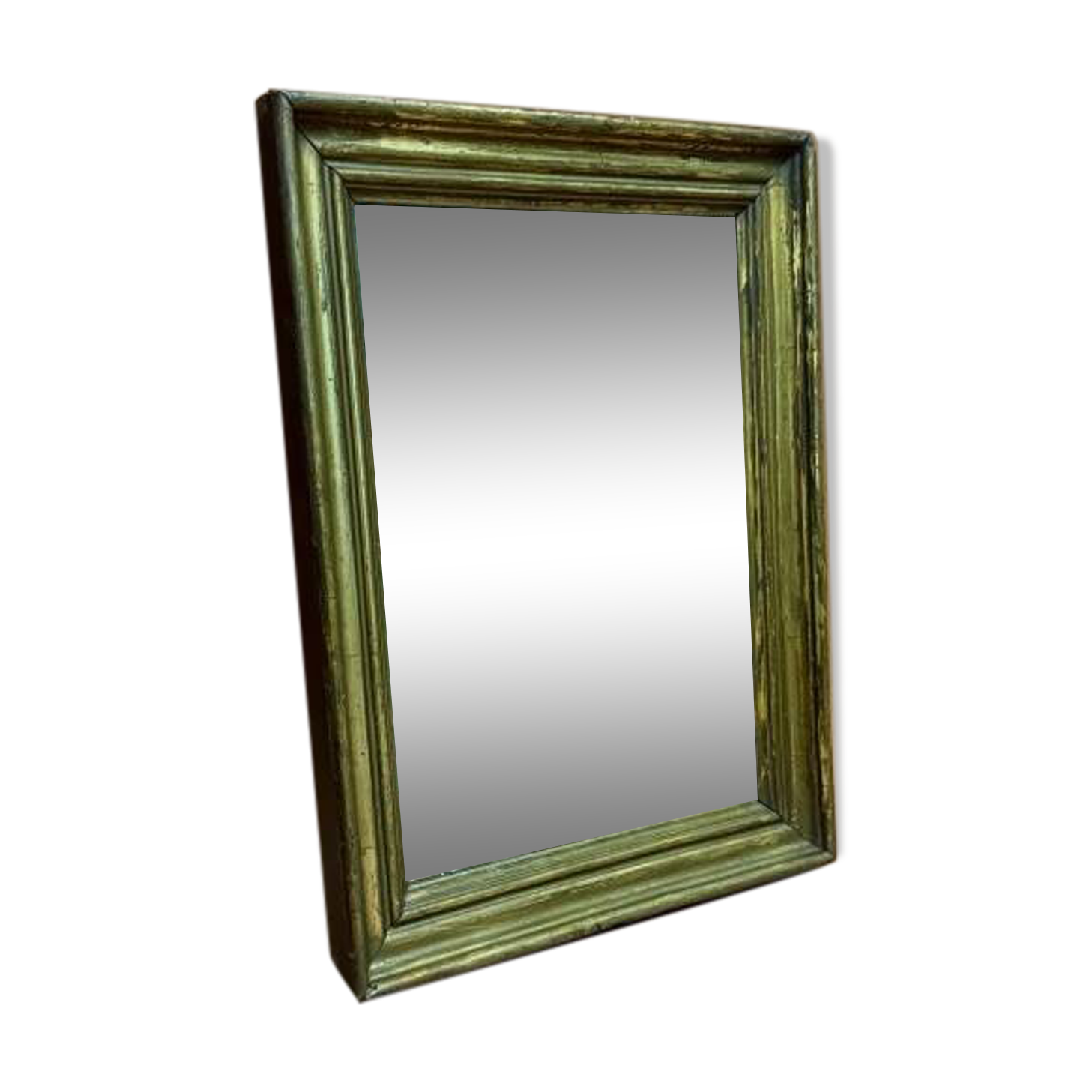 old gold leaf wood mirror