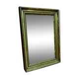 miroir ancien feuille d or bois