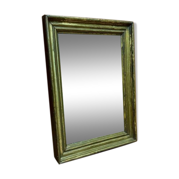 old gold leaf wood mirror