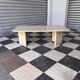 Vintage coffee table in travertine
