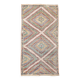 Tapis Kilim oriental bleu et vert