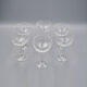 6 Vintage-Style Crystal Champagne Coupes, 1960s Style