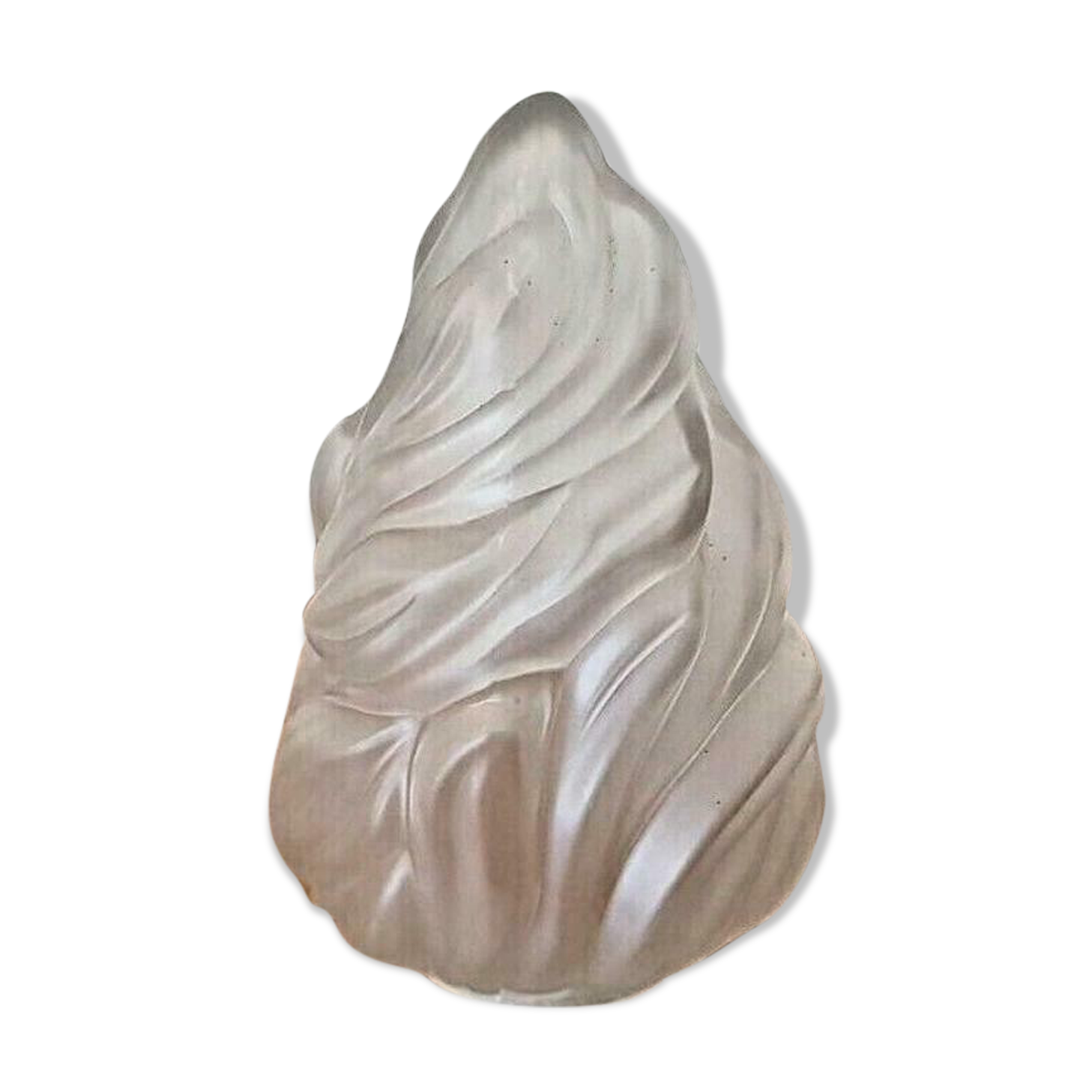 French vintage opaque glass decorative flame shade replacement shade