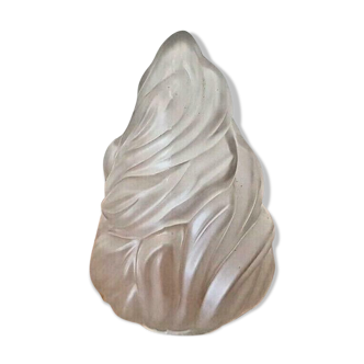 French vintage opaque glass decorative flame shade replacement shade