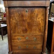 Empire period walnut secretary