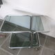 Vintage glass serving table