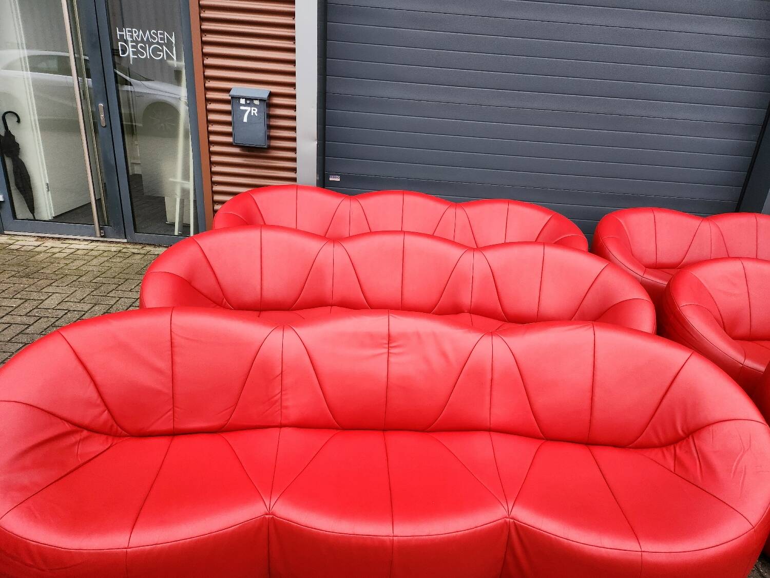 Ligne Roset - (6) pumpkin 3-seater sofa by Pierre Paulin
