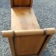 vintage solid wood chest bench (birch)