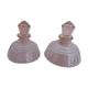 Paire de flacons art deco en verre