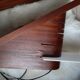 Paire de lampes scandinave bois et plexiglas