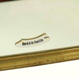 Vintage Triptych Mirror Gold Leaf Gilded Hollywood Regency 86cm