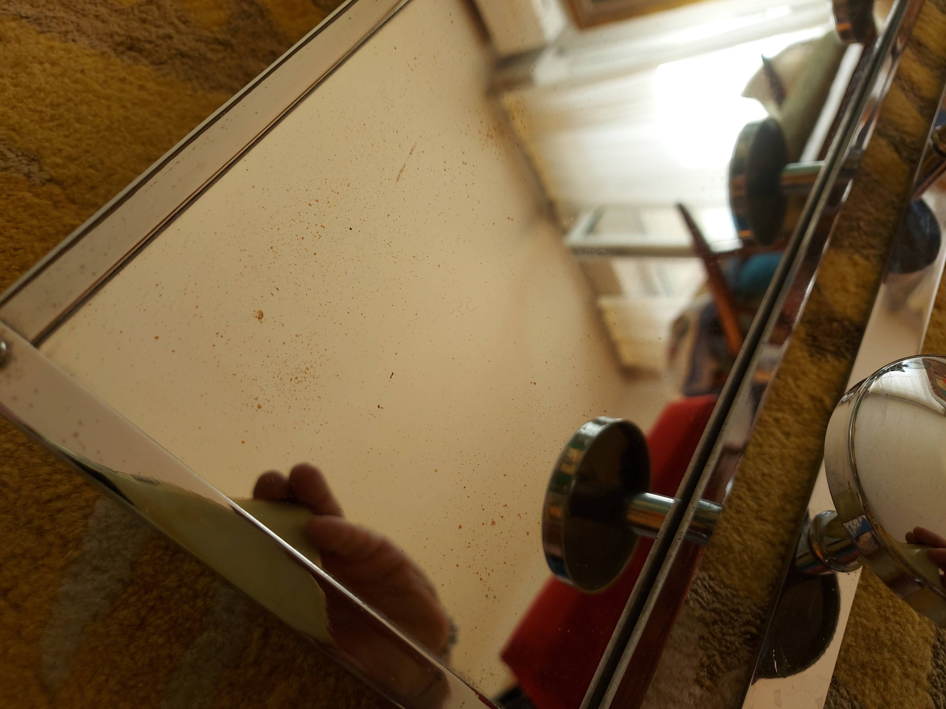 Wall-mounted mat rack, 40's hat rack