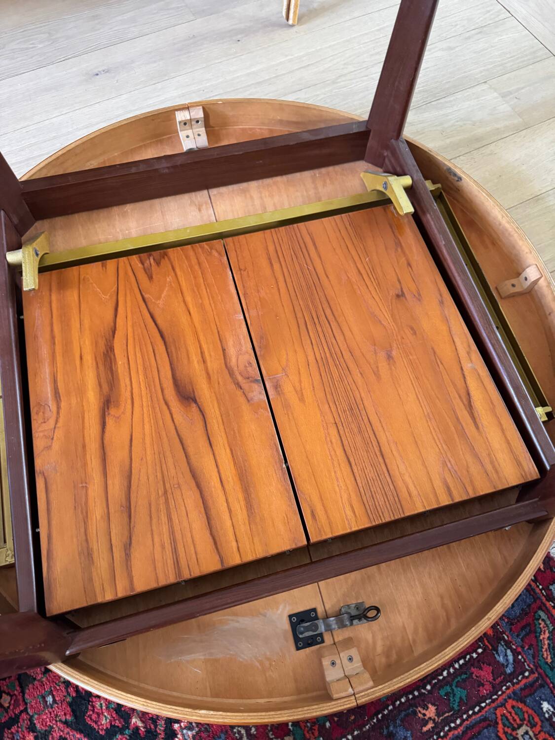 Scandinavian teak extension table from the 1960s.