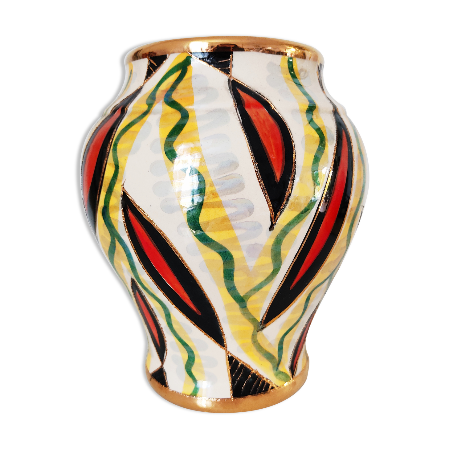 Hubert Bequet vase in earthenware