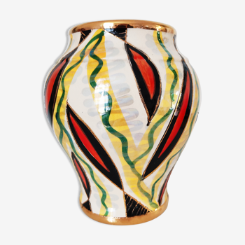 Hubert Bequet vase in earthenware