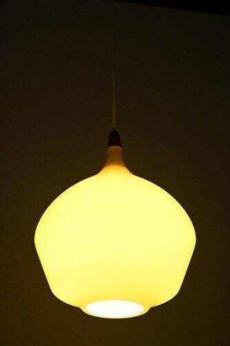 Yellow Pendant Light from Holmegaard