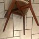 Suite de 6 chaises vintages Skaï beige 1970