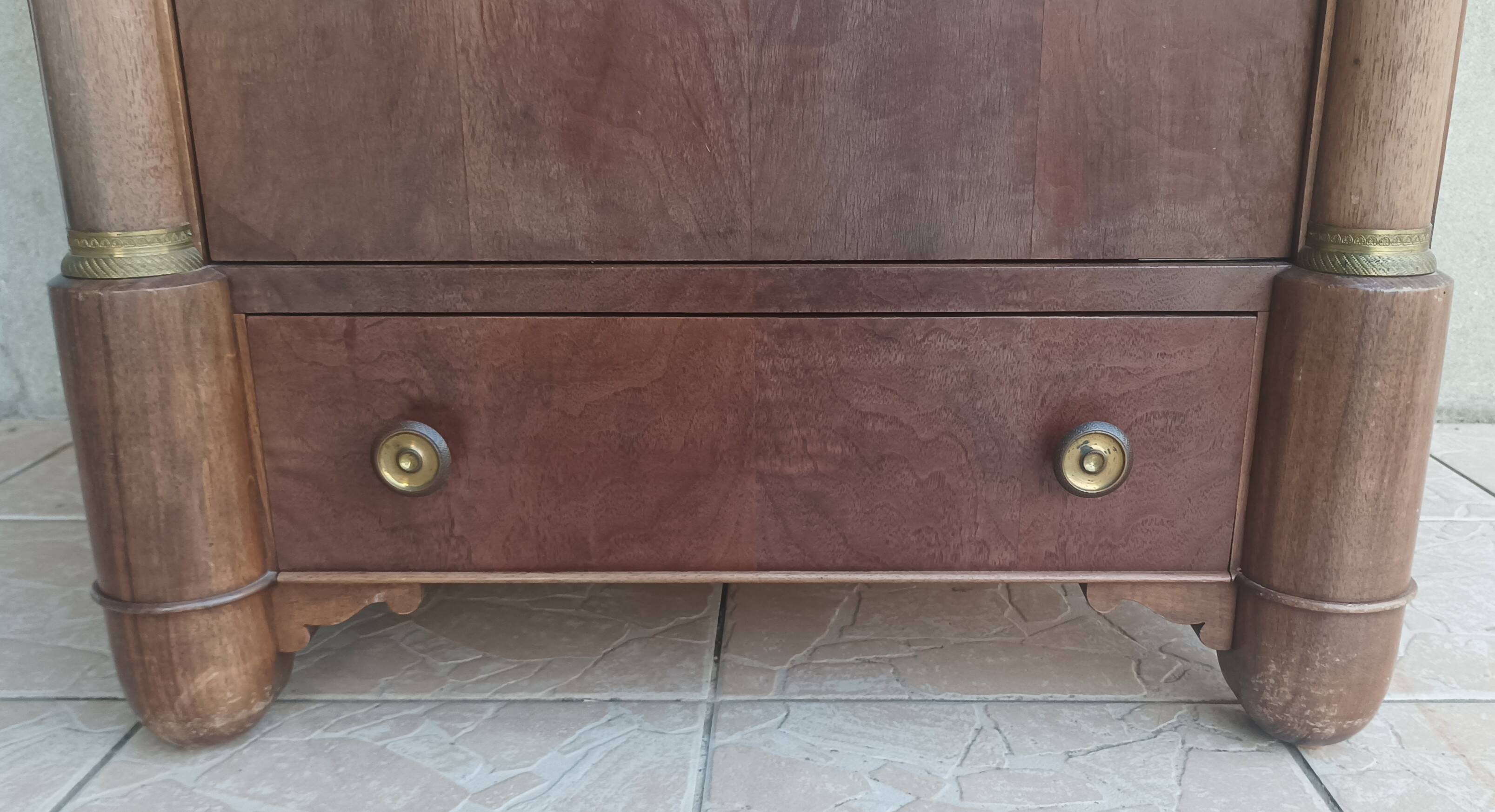 Small Empire style mahogany wardrobe