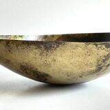 Vintage brass drop-shaped fruit bowl