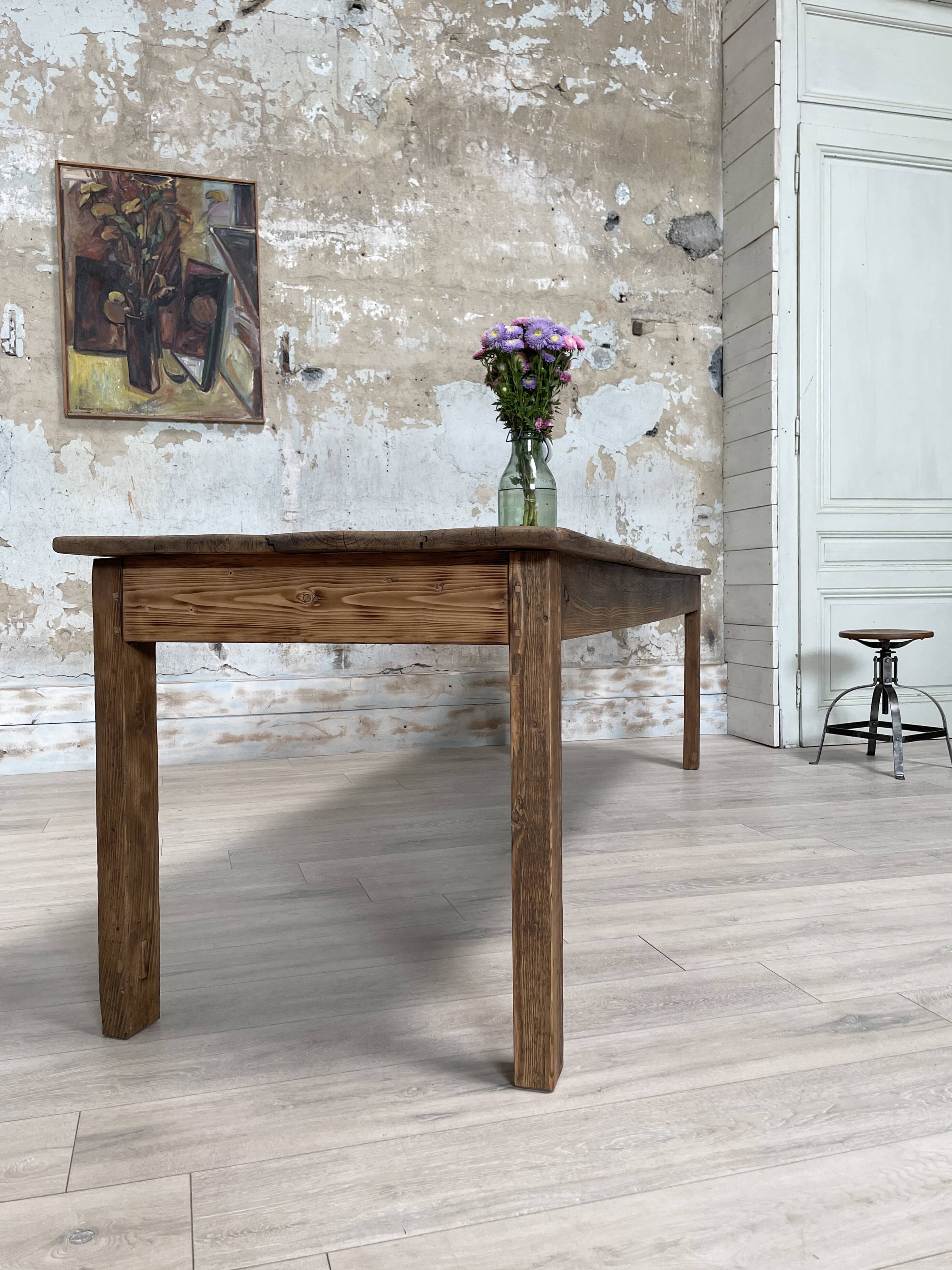 Vintage solid fir farm table.