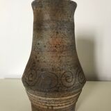 Ceramic signed 1960 vintage sandstone