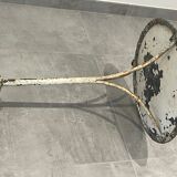 pedestal table, iron, cast iron and zinc guinguette table