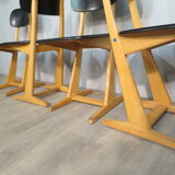 Set of 5 adult Casala chairs 60s