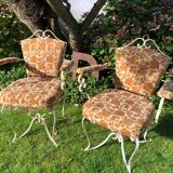 Anciens fauteuils de jardin