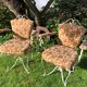 Old garden armchairs