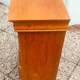 Weekly organizer in solid cherry, 5 drawers, classic Louis Philippe style
