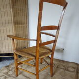 Mulched armchair high backrest