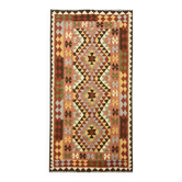 Traditional Multicolour Kilims Wool Area Geometric Carpet Tribal Kilim Rug